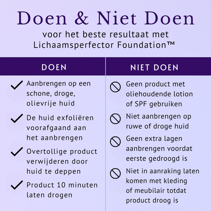Veloris Lichaamperfector™ - Foundation voor een egale huid